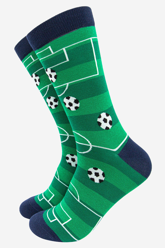 Men's Football Pitch Bamboo Socks