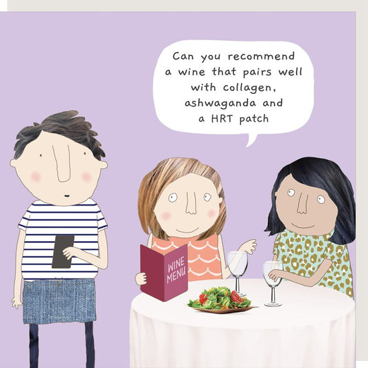 Pairs well - birthday card