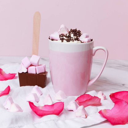 Cocoba Milk Hot Chocolate Spoon With Heart Marshmallows