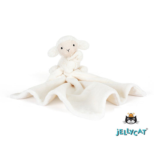 Jellycat bashful lamb baby comforter soother blanket
