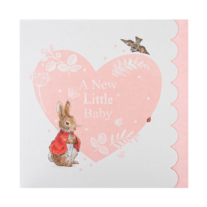 New Baby Girl Card - Beatrix Potter Peter Rabbit™ Design