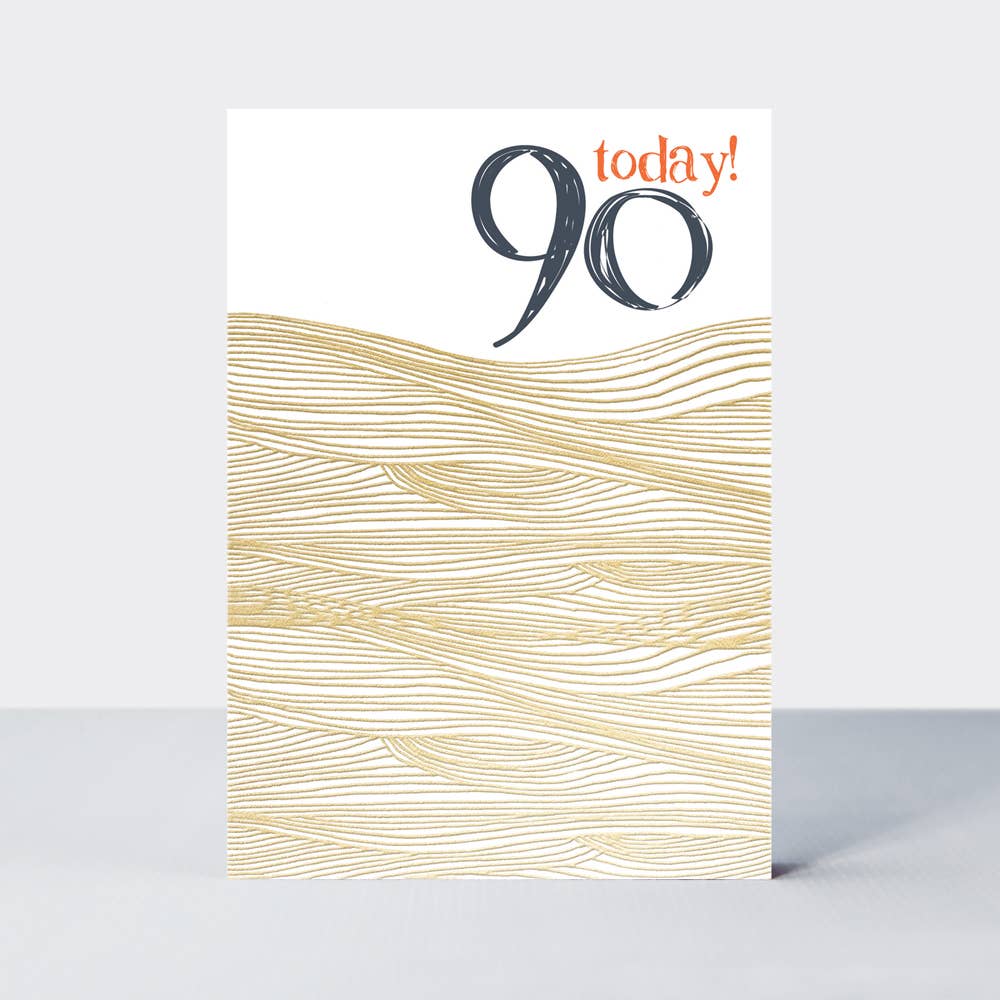 Ebb & Flow 90th Birthday Card