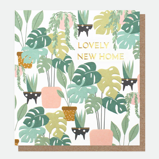 Lovely new home - plants card