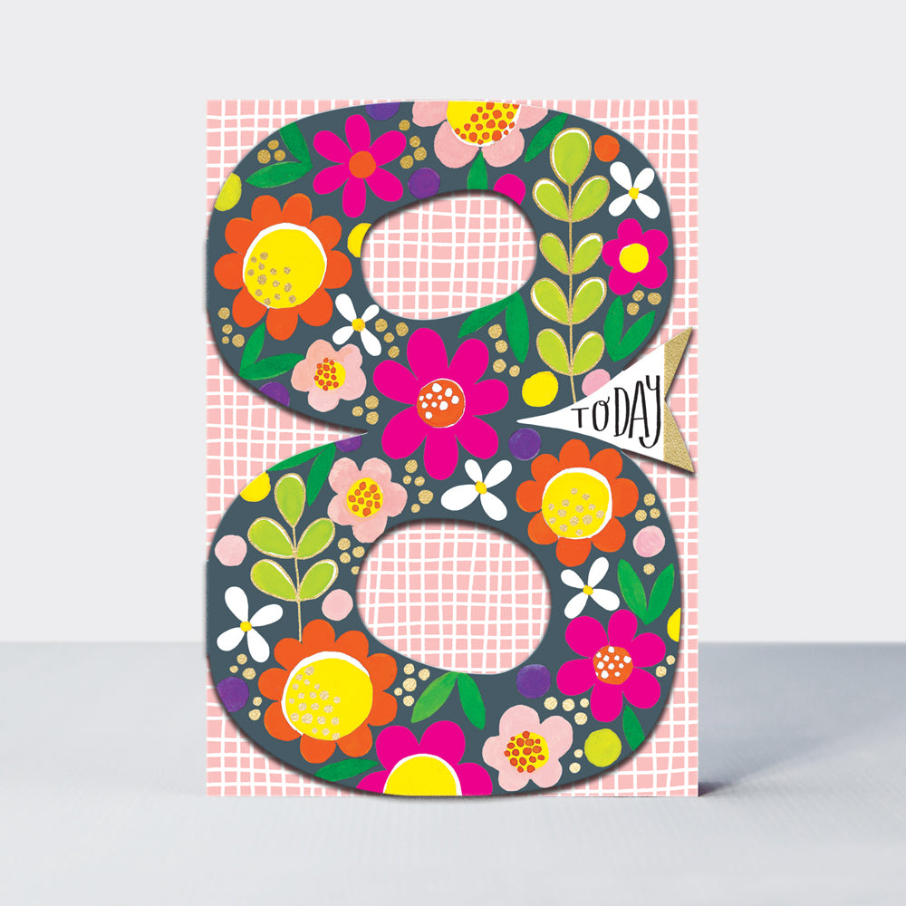 Girls 8th birthday - Ditto die-cut Rachel Ellen card