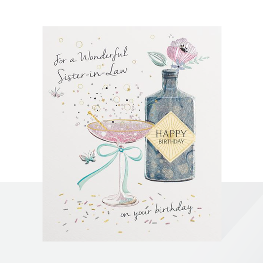 Wonderful Sister in law gin birthday