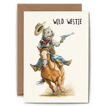 Wild Westie Card  - Everyday Card - Funny