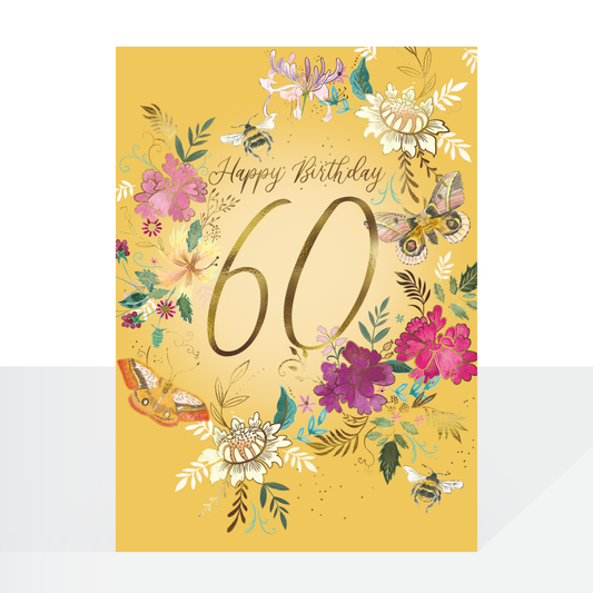 60th fable female birthday card