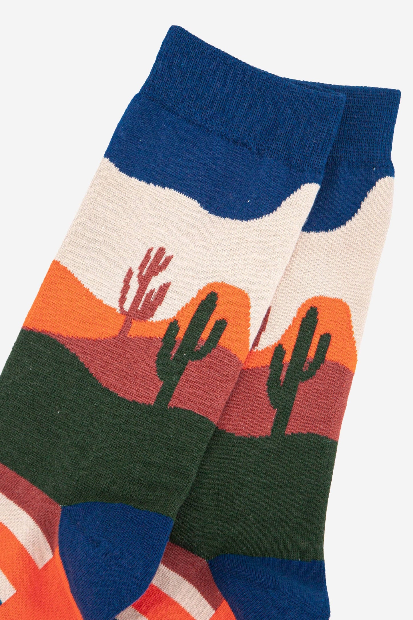 Men's Wild West Desert Cactus Bamboo Socks