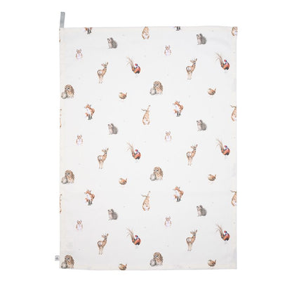 Wrendale Woodlanders tea towel