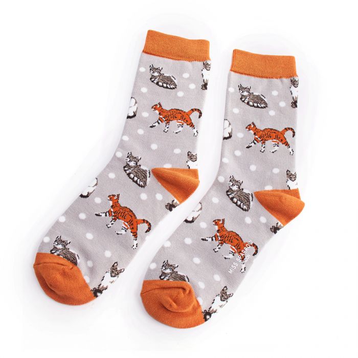 Cats bamboo socks - boxed trio