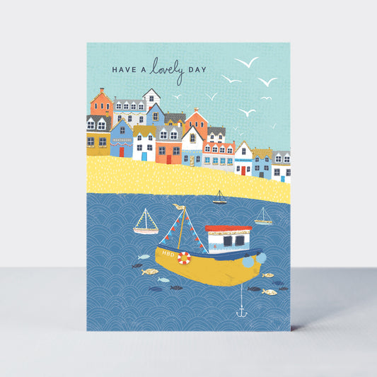 Lovely day/Harbour birthday card