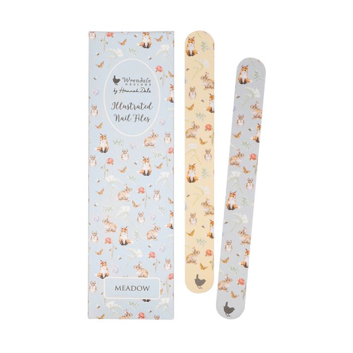 Illustrated nail files x2, Meadow - Wrendale