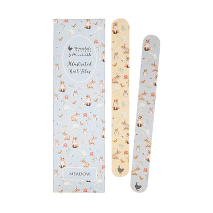 Illustrated nail files x2, Meadow - Wrendale