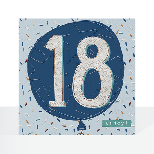 18th male birthday card