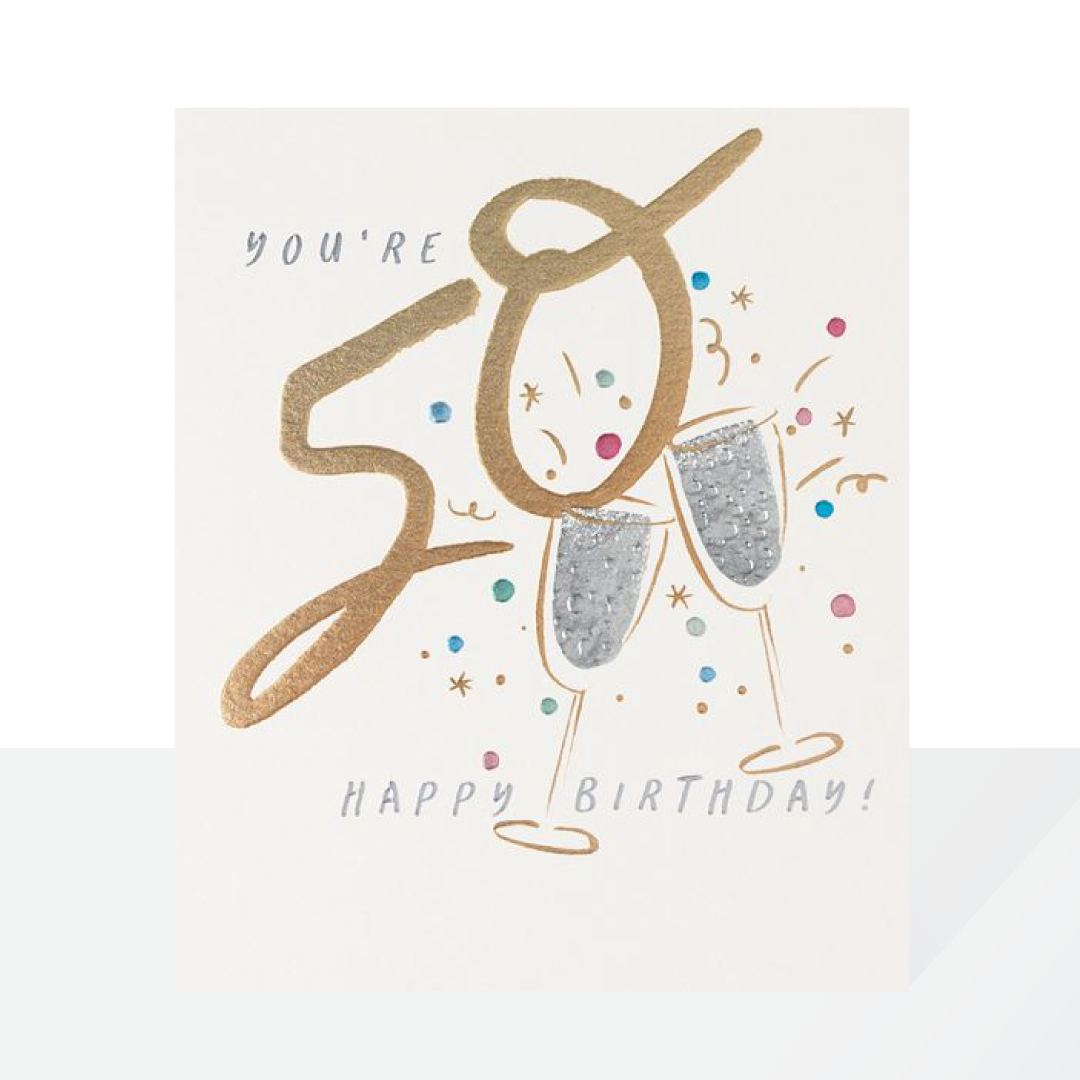 50th birthday metallics