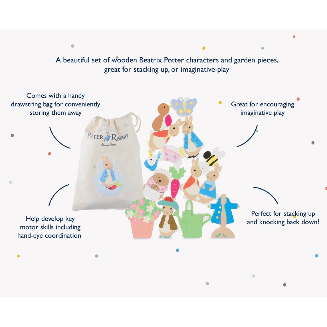 Peter Rabbit balancing game wooden baby gift - Orange Tree Toys