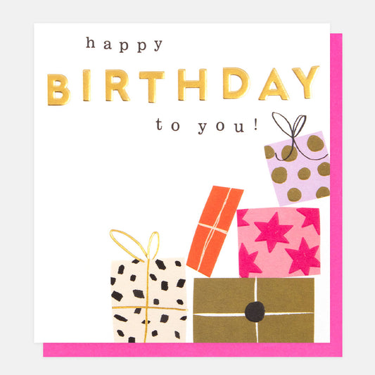 Happy birthday to you, presents - card