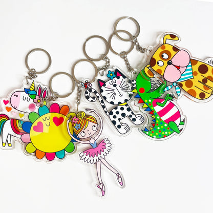 Acrylic Keyrings - Unicorn