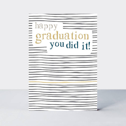 Ebb & Flow Happy Graduation - Contemporary Graduation Card