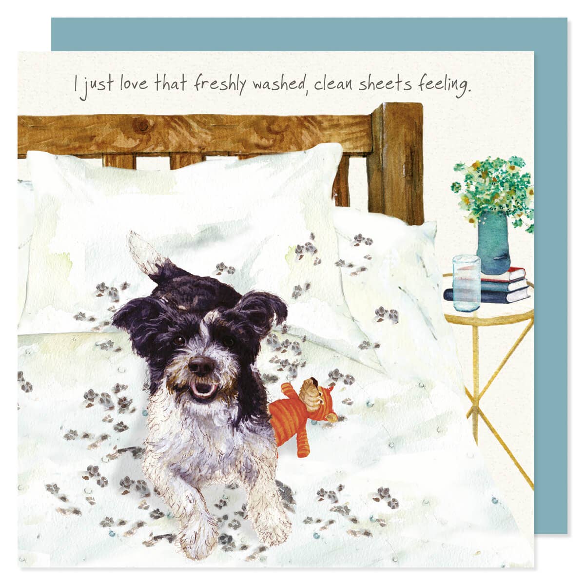 Cheeky Rescue Terrier Greeting Card