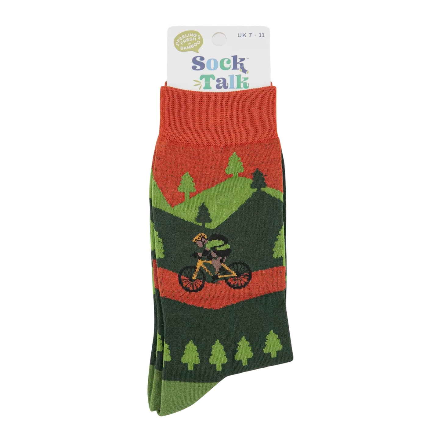 Men’s bamboo socks - Forest cycling