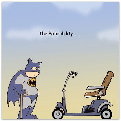 Batmobility - Funny Blank Card