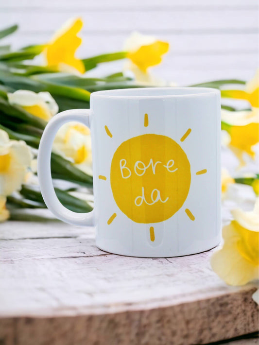BORE DA | Wales Mug | Welsh gift | Cymraeg | Cwtch | Cariad