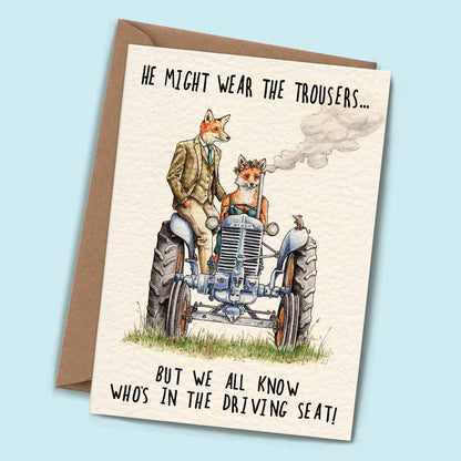 Driving Seat Card - Wedding Card - Engagement Card