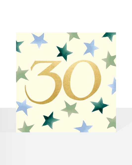 30th birthday, Emma Bridgewater male stars card