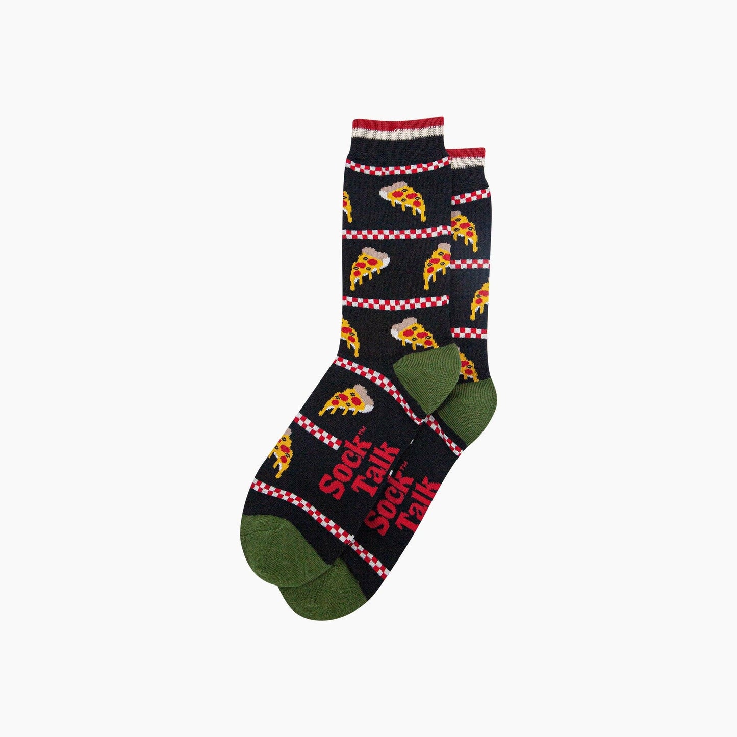 Pizza Slice Bamboo Socks in Black