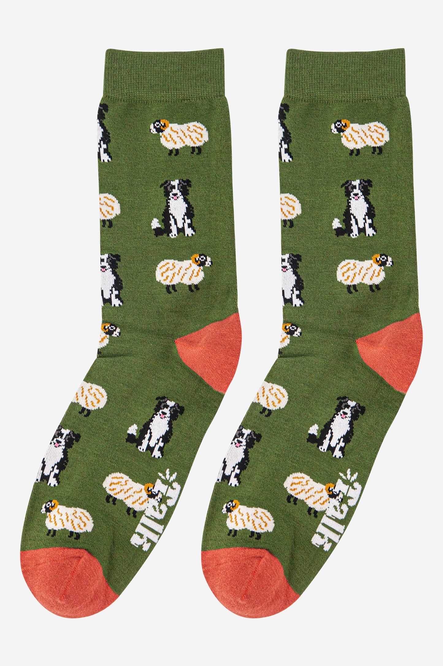 Men's Border Collie Sheepdog Trials Bamboo Socks