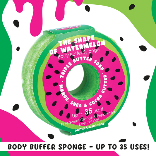 The shape of watermelon - soap sponge body buffer