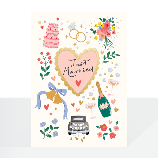 Just married - wedding card