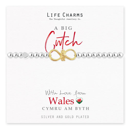 Cwtch welsh bracelet, 925 silver plated - Life Charms - Especially for you