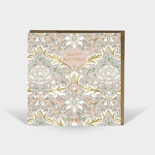 Severne William Morris Birthday Card Square Friend
