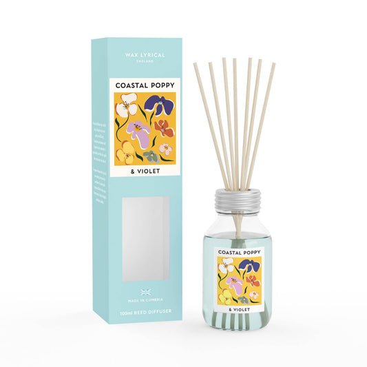 Wax Lyrical Coastal Poppy & Violet 100ml Diffuser
