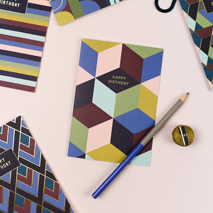 Cubist Birthday Card