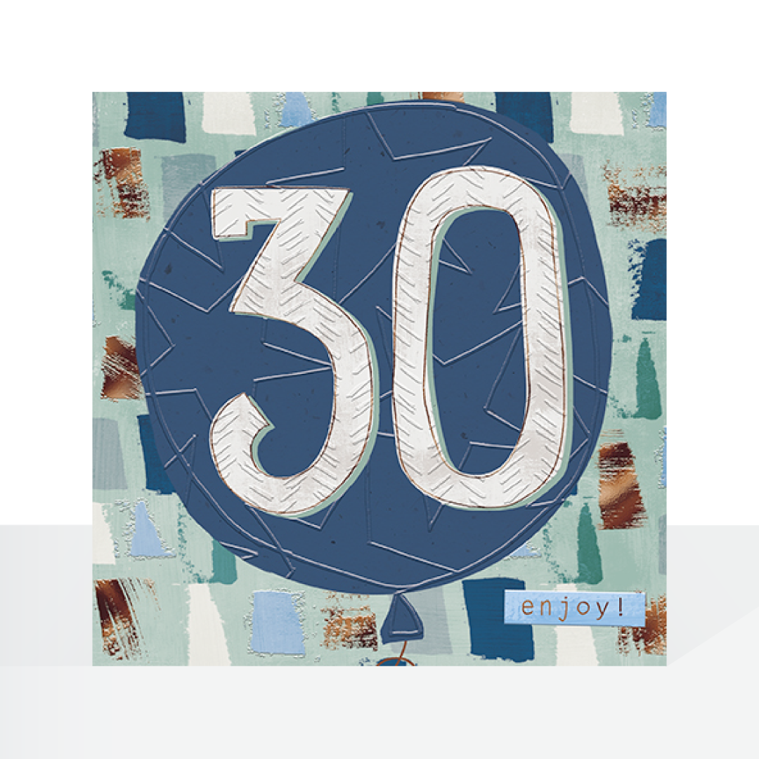 30th male birthday card