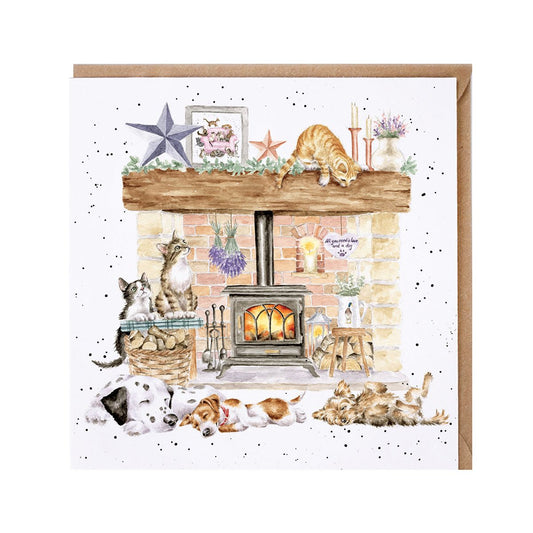 No place like home, cats & dogs - card