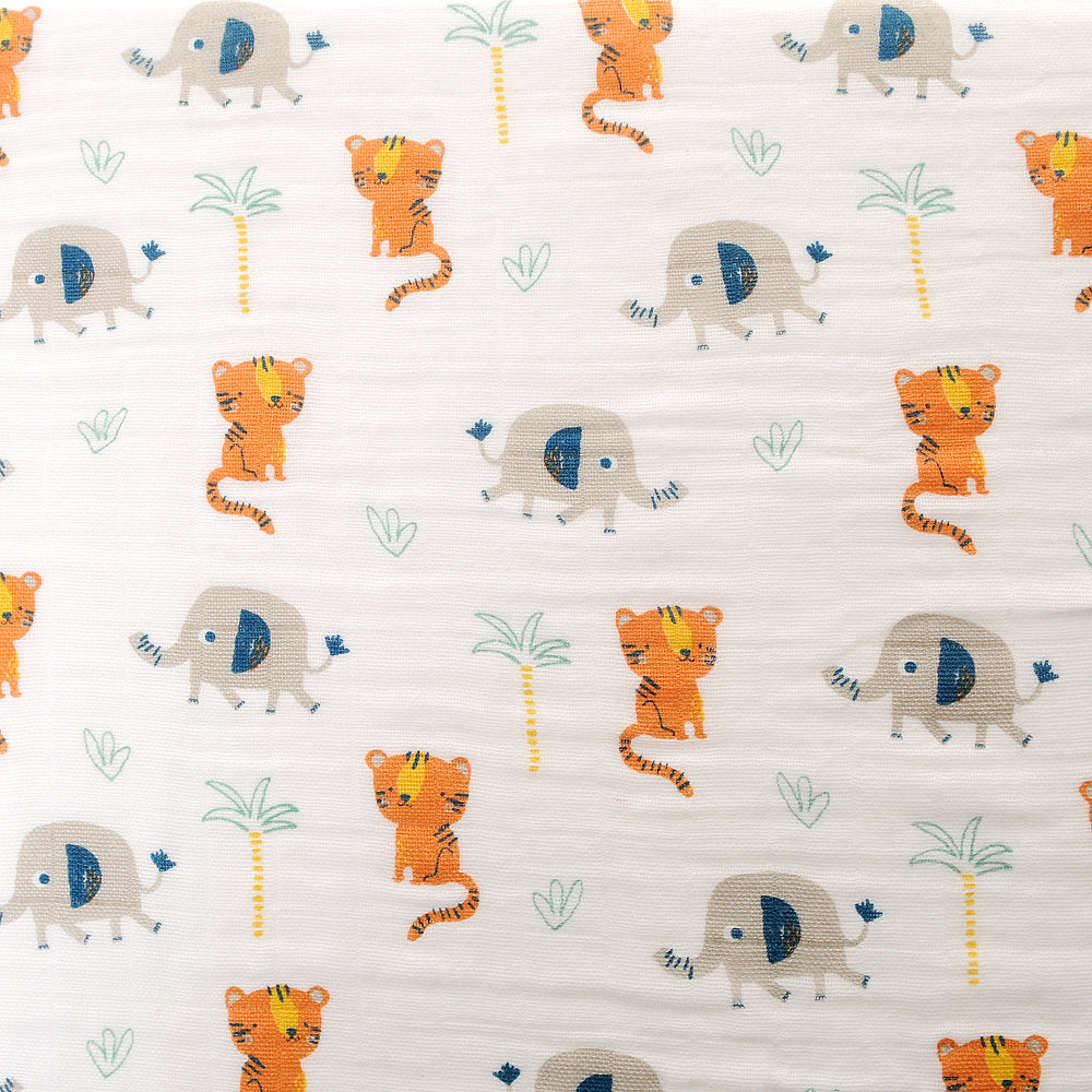 Muslin set of 3 - jungle animals