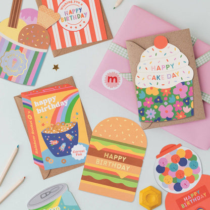 Popcorn Birthday Card