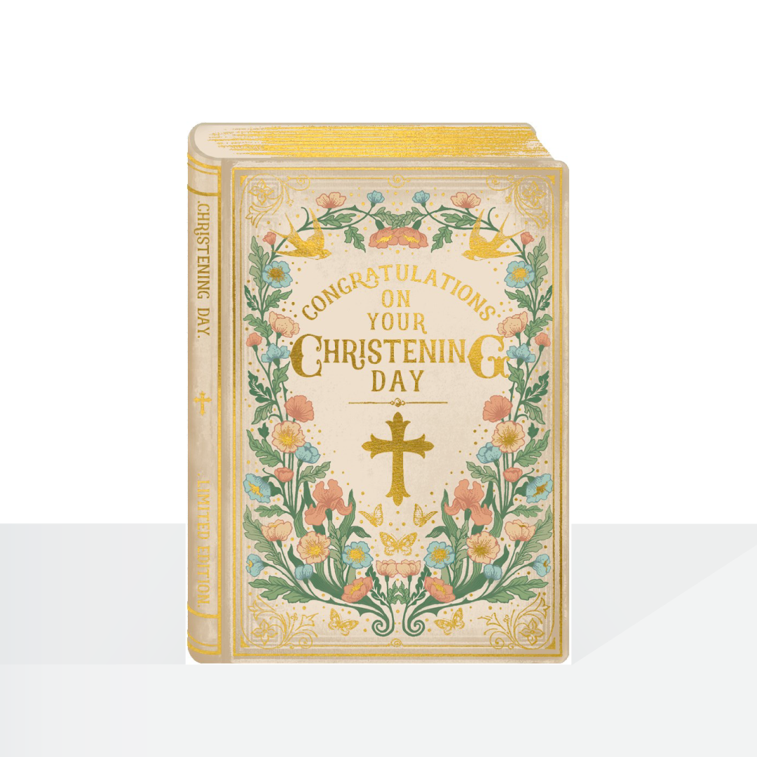 Christening Day Storybook card - The Artfile