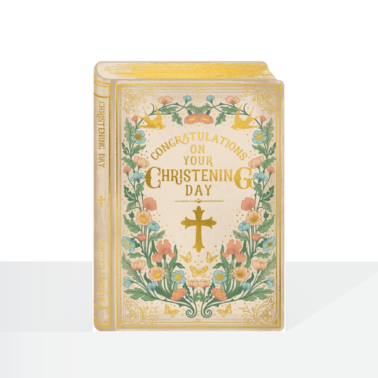 Christening Day Storybook card - The Artfile