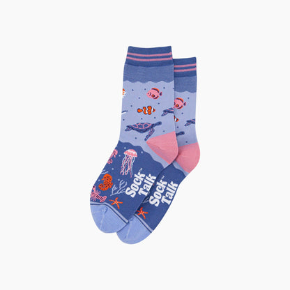 Under the Sea Bamboo Socks in Blue