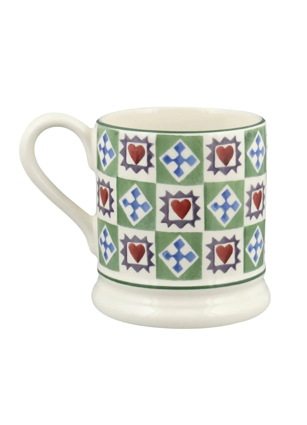Christmas Quilt half pint mug set of 2 - Emma Bridgewater