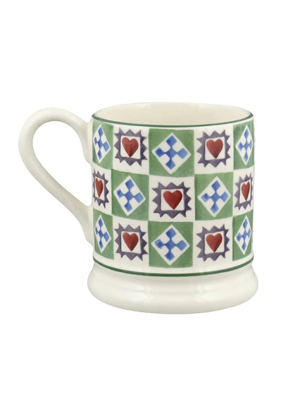 Christmas Quilt half pint mug set of 2 - Emma Bridgewater