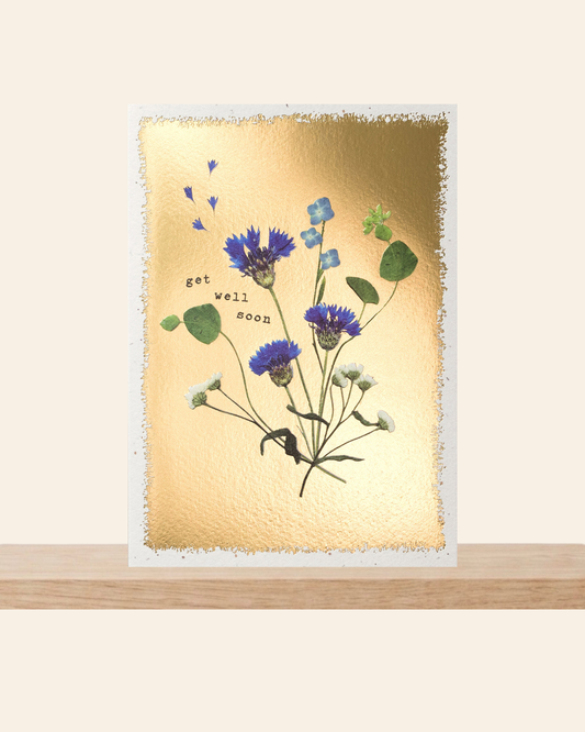 Get well soon gold card