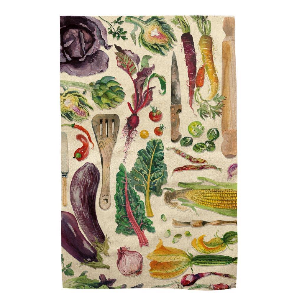 Emma Bridgewater tea towel - Vegetable Garden