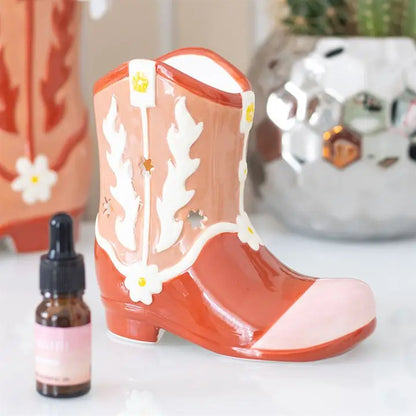 Cowboy boot wax or oil burner