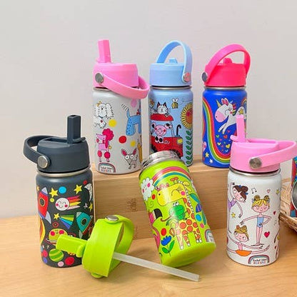 Kid's Stainless Steel Water Bottle - On The Farm